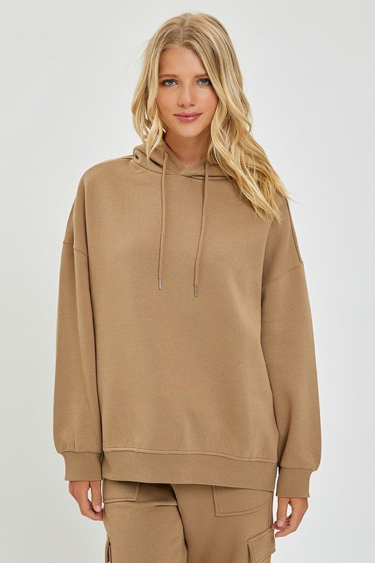 mocha oversized hoodie sweatshirt