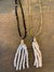 Braided Cord Tassel Necklace
