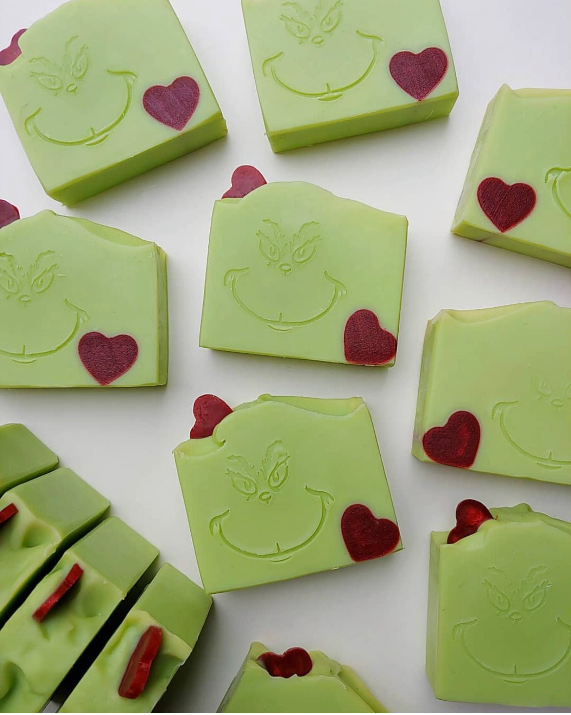 Homemade Grinch Soap