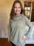 cowl neck tunic top olive