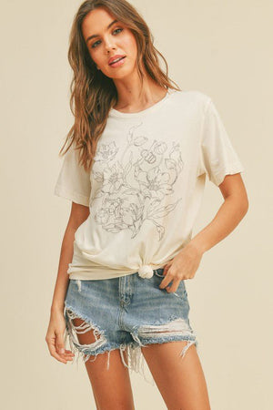 Floral Graphic Tee