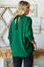 Green Bow Accent Holiday Top
