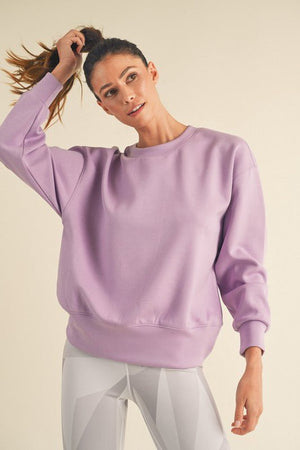 Lavender Scuba Sweatshirt