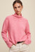 Hot Pink Mock Neck Sweater