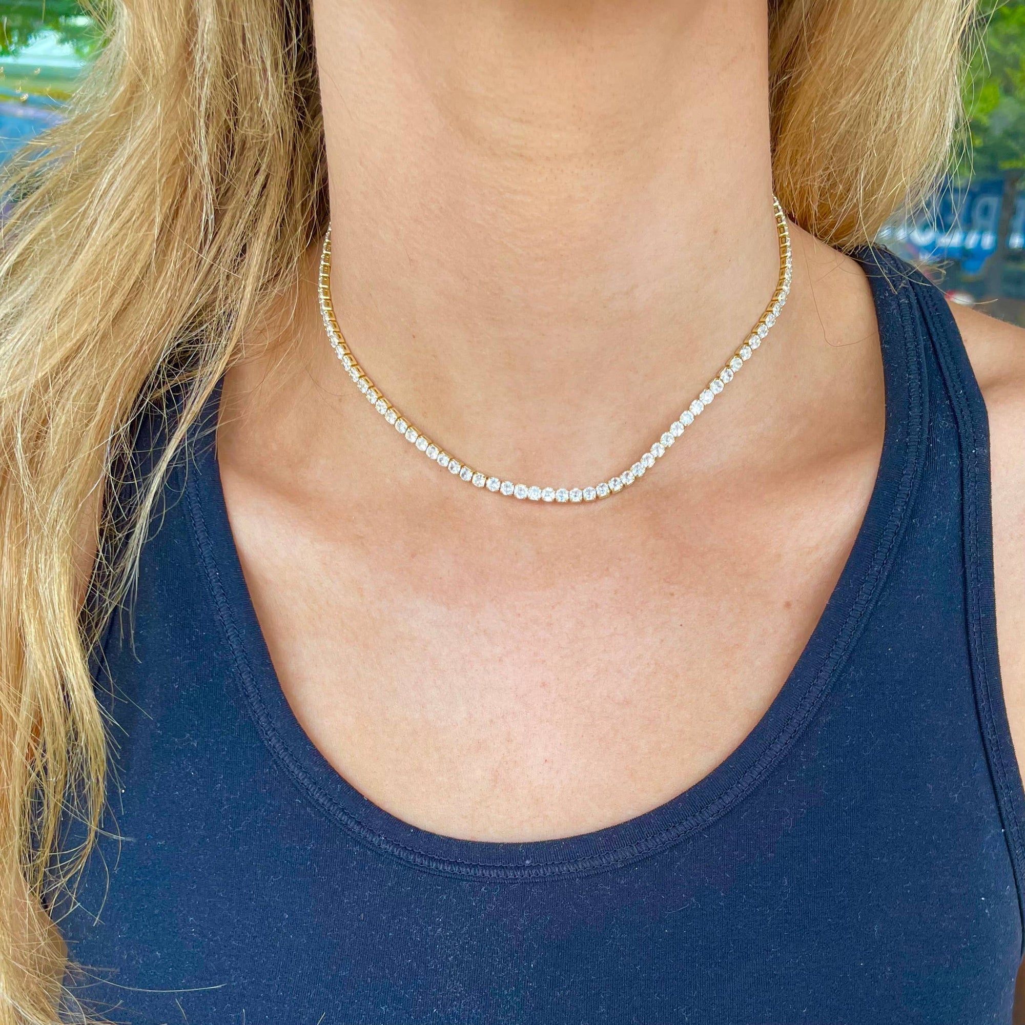 Shimmer Tennis Necklace