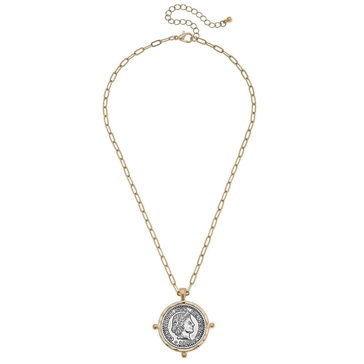 coin accent necklace