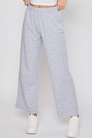Straight Leg Sweatpants - Grey and Ivory