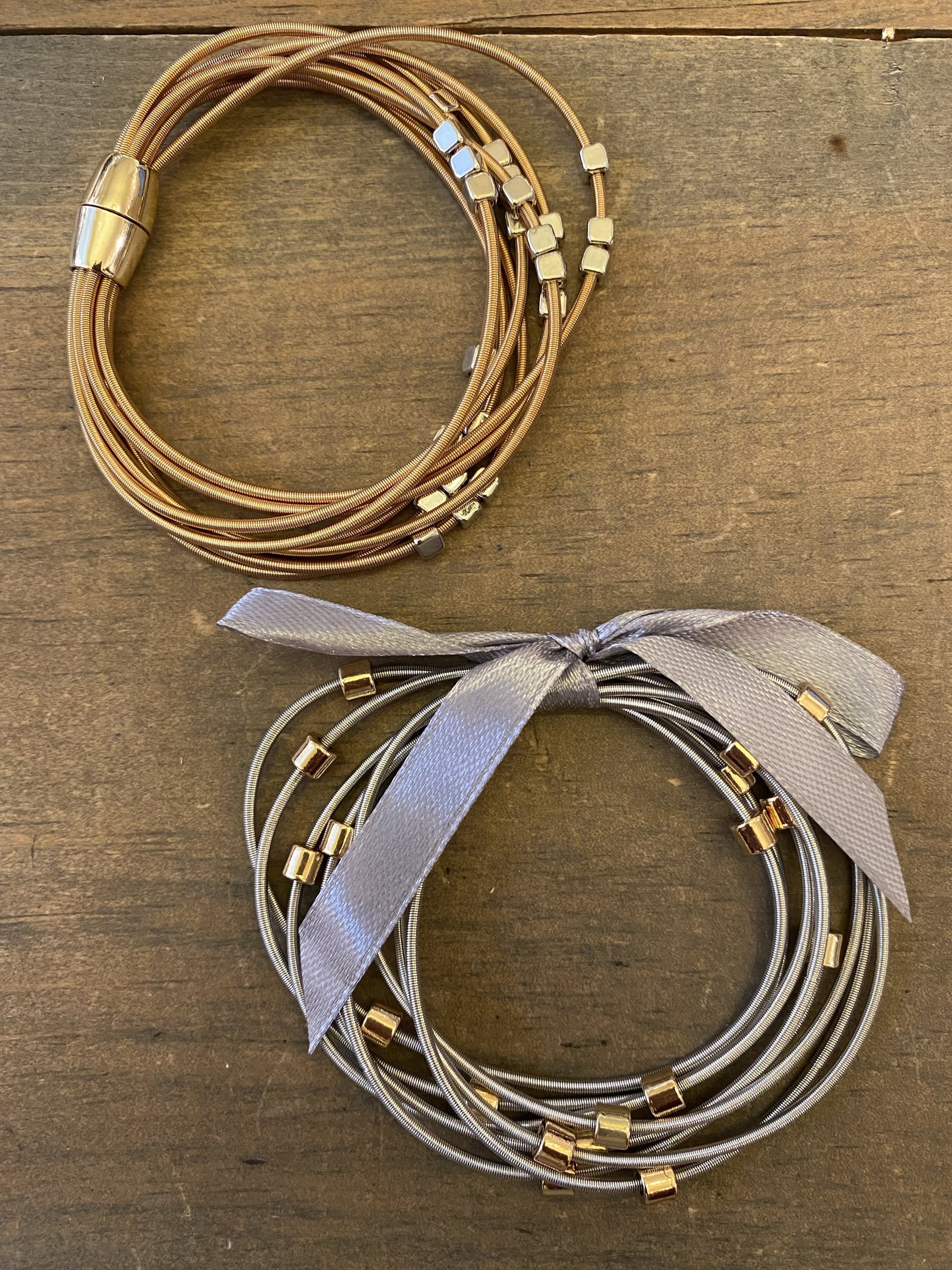 Spring Wire Bracelets