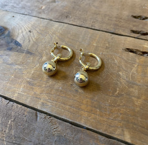 Gold Globe Earring