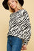Zebra Long Sleeve Top