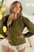 Olive Puff Sleeve Top