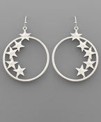 Star & Circle Earrings