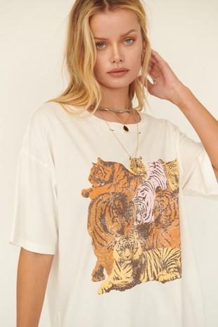 oversized boxy tiger t-shirt